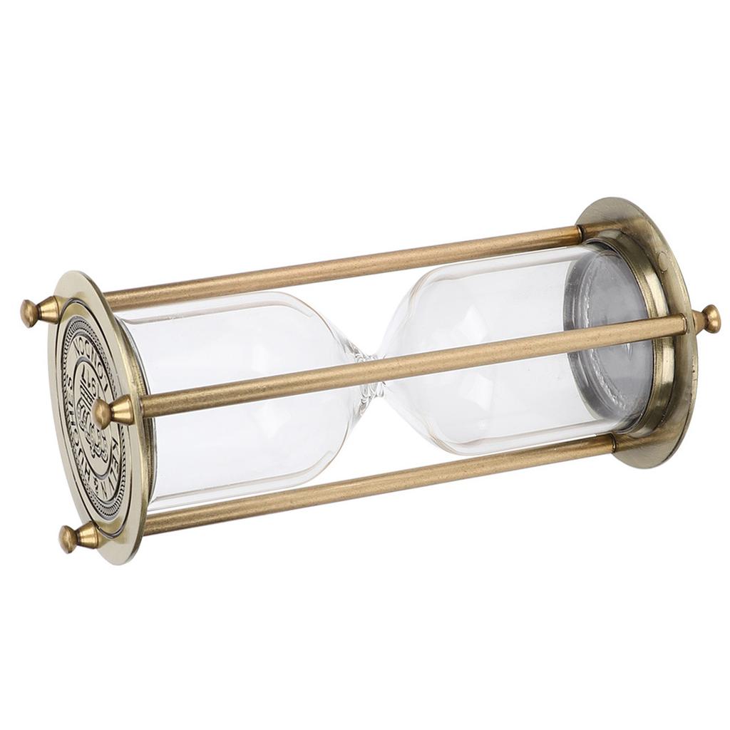 Стеклянные песочные часы Декоративный сплав Стеклянные песочные часы Украшение для гостиной Офисный декор для рабочего стола Петит