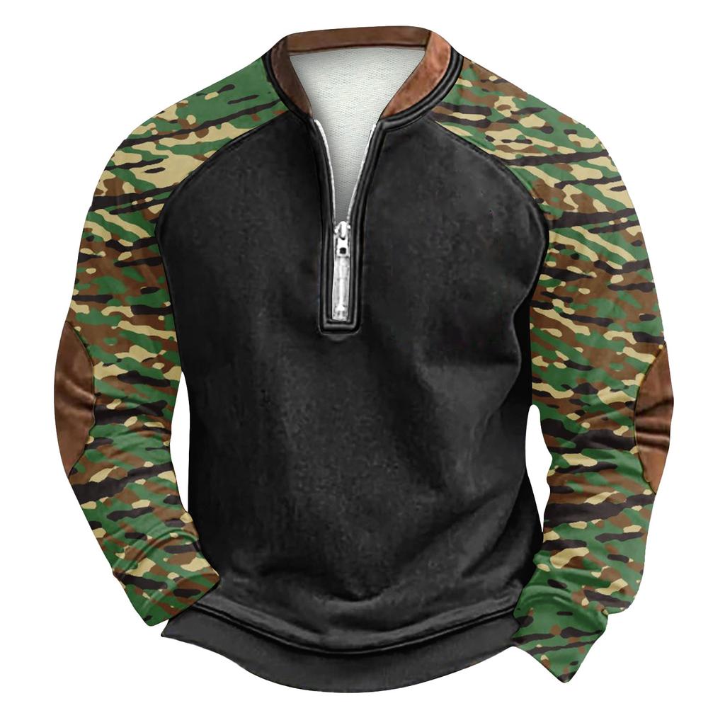 Men's Winter  Buckle Sweatshirt Men's Printed Men's Sweatshirt