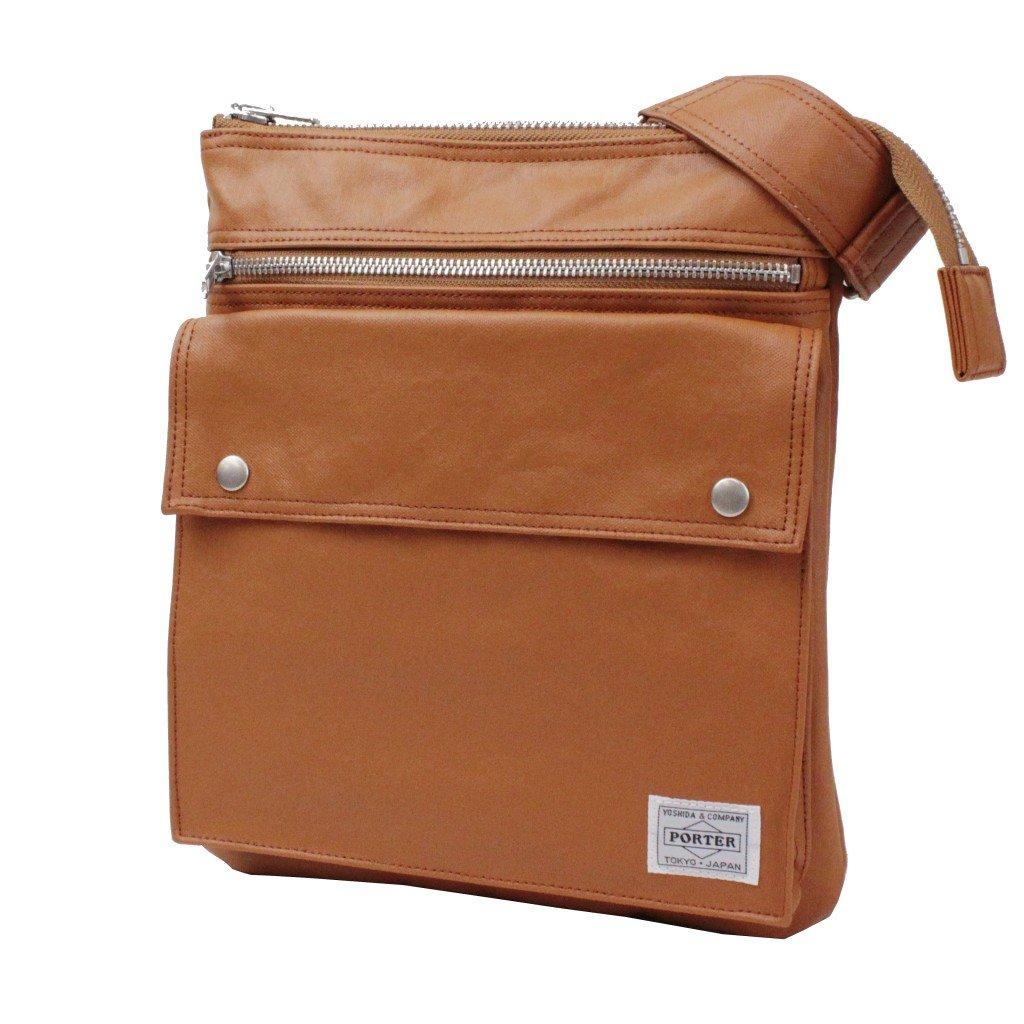 Porter Freestyle Vertical Shoulder Bag M (Camel) 707-07145
