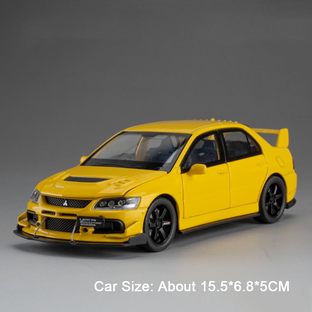 1:32 NSX Lancer Evolution IX Модель Спортивного Автомобиля Игрушка Миниатюрный Транспортный Средство Сплав Литье Под Давлением Двери Открываются Амортизация Хобби Подарки