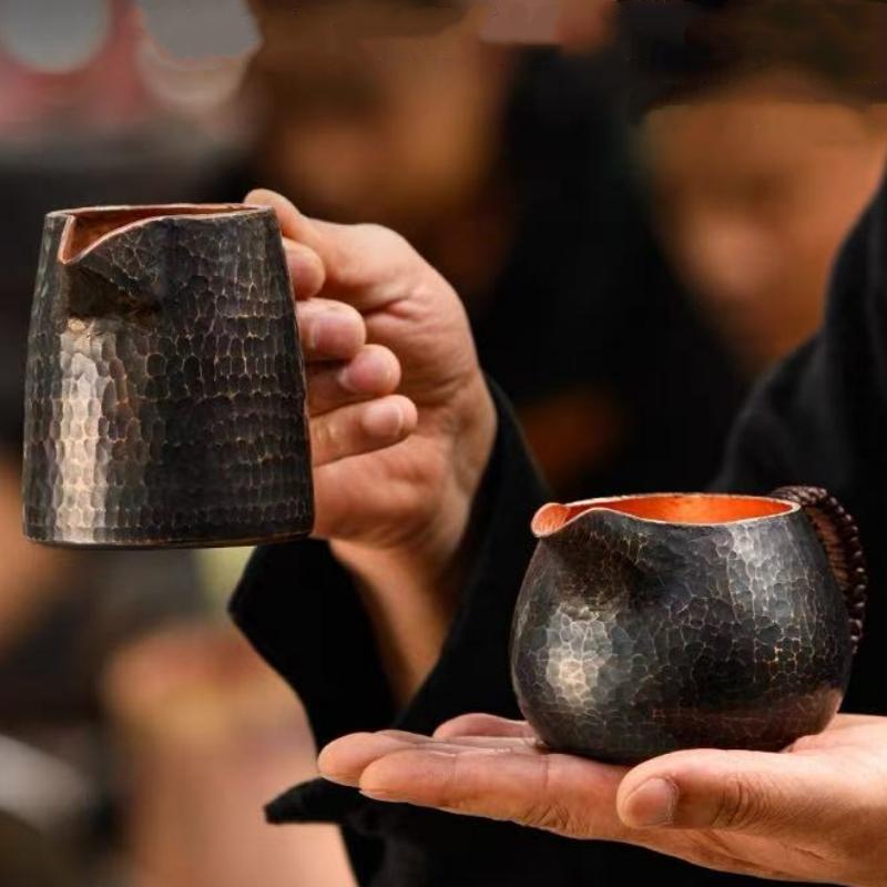 Винтажная кружка для кофе из чистой меди, кружка-мул с гравировкой, форма клюва орла, молотковая текстура, плетёная ручка, пивная кружка 300 мл, чайная чашка, посуда