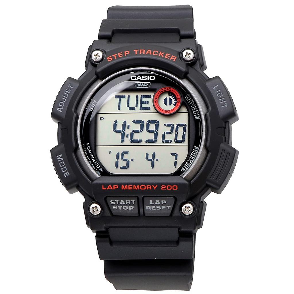 Casio Цифровые часы-трекер с функцией подсчета шагов Overseas Model Black [Casio] WS-2100H-1AV Мужские [Товары]