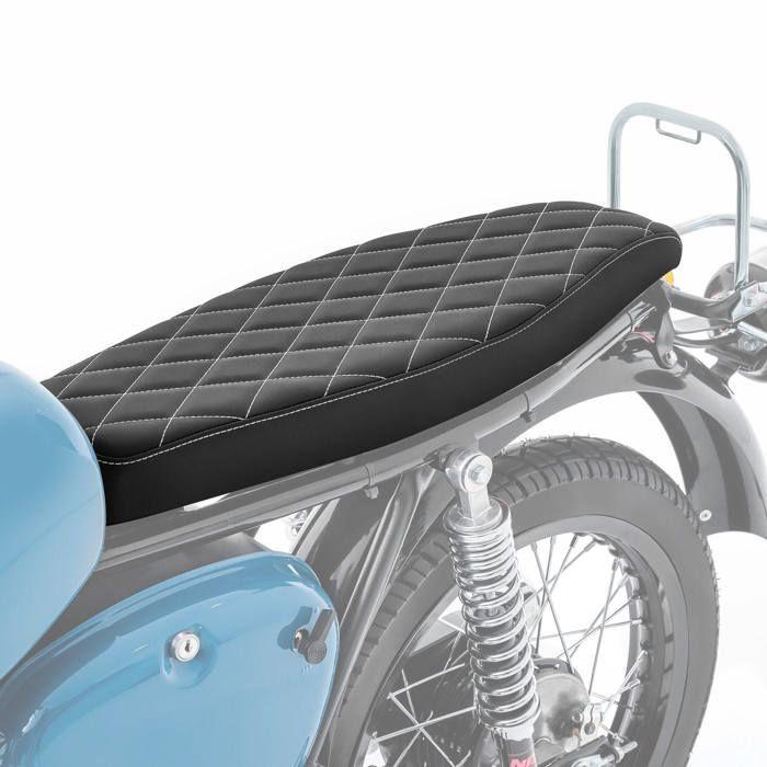 Selle plate - Craftride VS2 - Compatible Simson S50 S51 S70 - Cuir synthétique - Mousse composite ferme