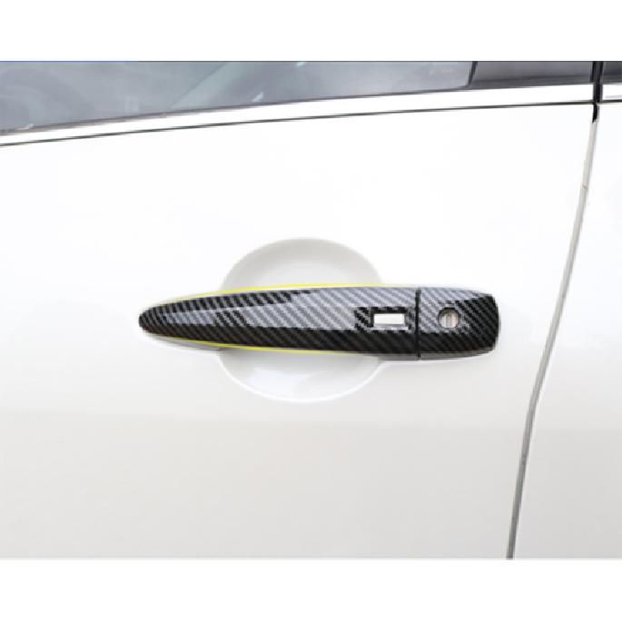 For Nissan Rogue - Carbon Fiber Car Exterior Side Door Handle Cover trim