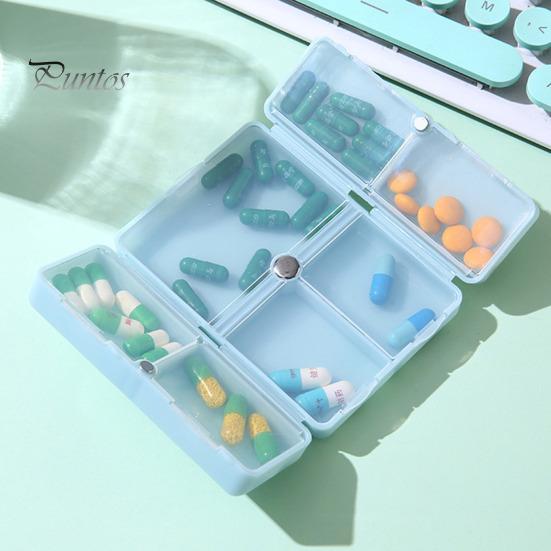 Органайзер для таблеток, складная магнитная коробочка для таблеток с 7 отделениями, прочные прозрачные крышки без запаха, коробка для ежедневной организации таблеток