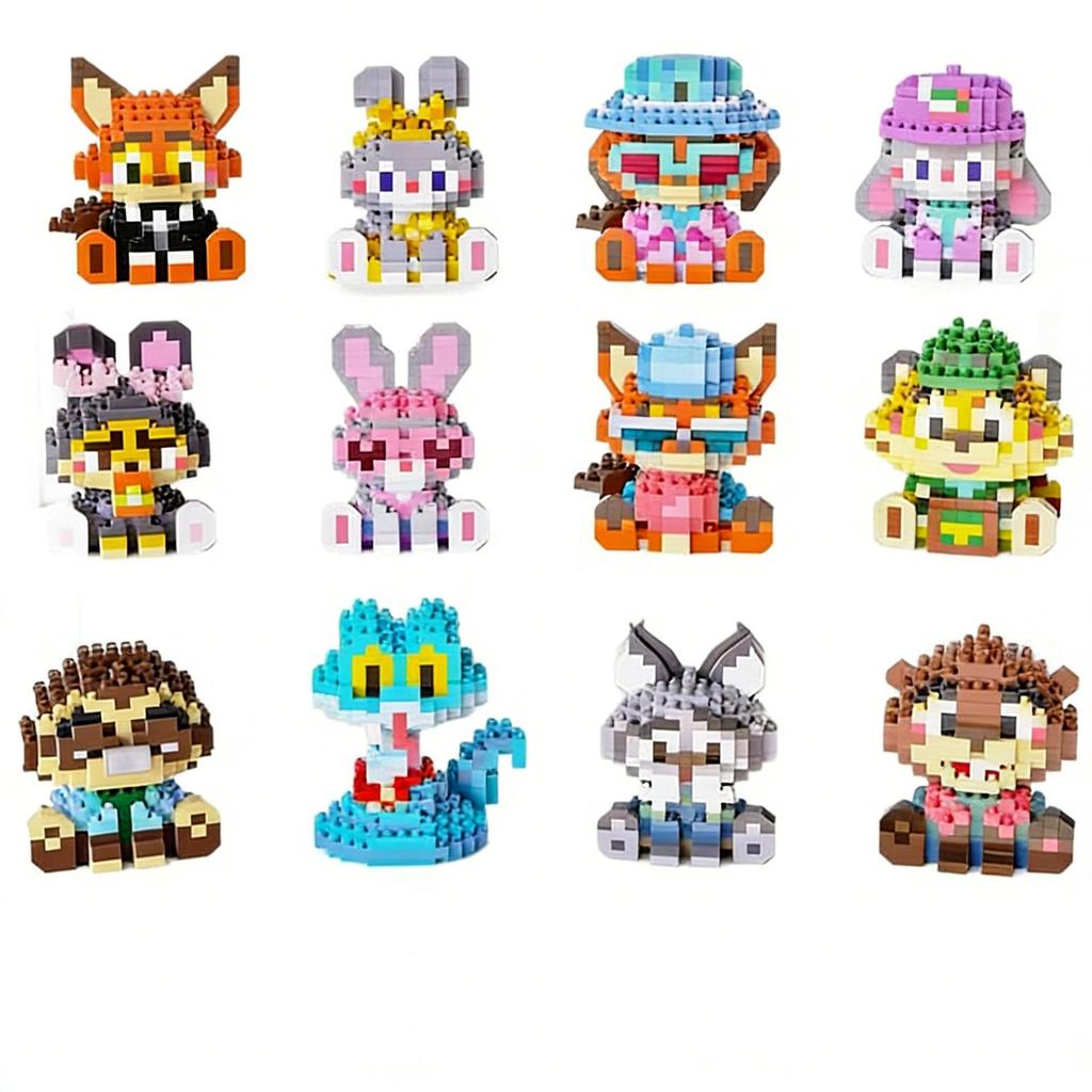 Cartoon Animal Figurines: Compatible with Building Blocks - Children's Toy Blind Box, Perfect Festival Gift