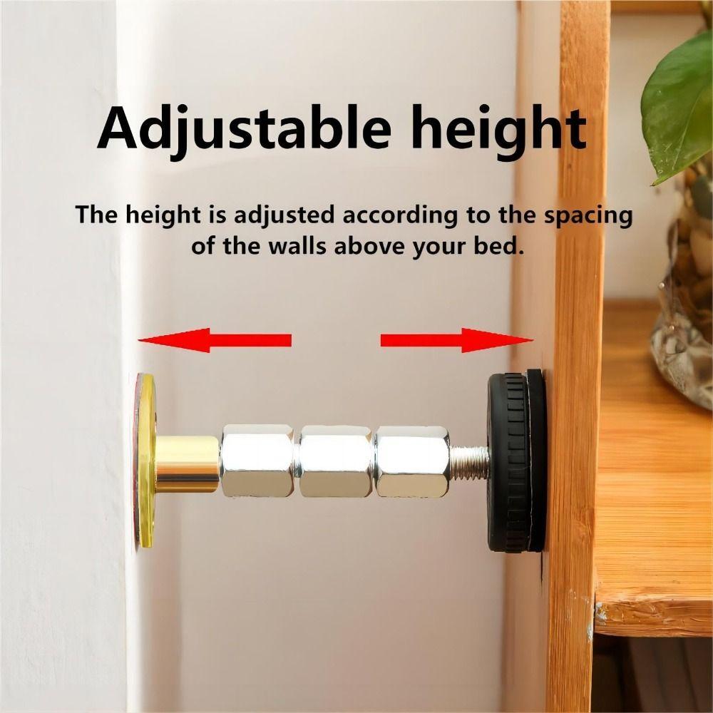 4pcs Adjustable Headboard Stabilizer Anti Scratch Anti-Shake Fixer Bed Stabilizer Storage Box