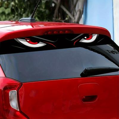 Злые глаза Автонаклейки, Стильные мультяшные наклейки на окна автомобиля, Уникальный декор экстерьера автомобиля для индивидуального стайлинга, Модный автомобиль