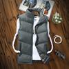 Autumn and Winter New Men's Vest Youth Korean Version Slim Casual Solid Color Thickened Warm Men's Jacket