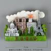 Лувр во Франции Магниты на холодильник из смолы Prous 3D с магнитными наклейками в качестве сувенира для Эйфелевой башни в Па