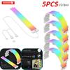 1-5 шт. COOLMOON AOSOR Гибкая светодиодная лента для подсветки корпуса ПК 5В ARGB Aura Sync Неоновая светодиодная лента Кабель для материнской платы