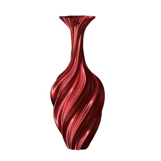 3D Printed Flower Vase, Silk-Like Elegant Vase, Twisted Minimalist Flower Arrangement Holders, Nordic Style Coffee Table & Shelf Office Decor