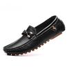 Black Loafers Shoes For Men Slip On Driving Flats Casual Moccasins Shoes For Men Comfy Male Dad Loafers Zapatos Hombre Size 48
