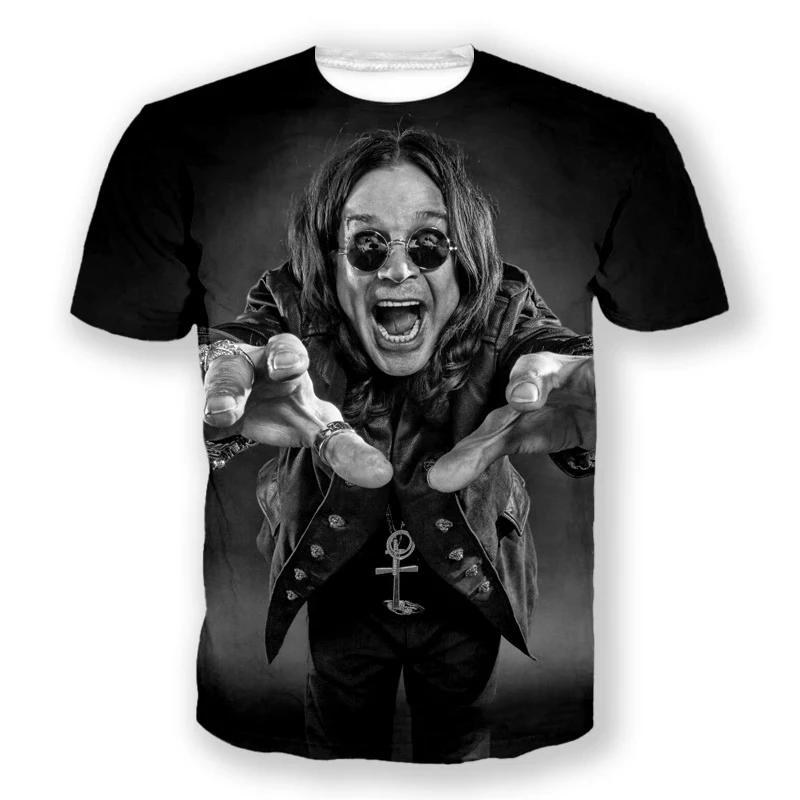 Summer T-Shirts Ozzy Osbourne 3D Printed Streetwear Men Women Fashion Oversized Short Sleeve T Shirt Kids Tees Tops Man Clothing