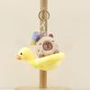Cute Plush Little Duck Capybara Keychain Novelty Creative Animals Pendant Exquisite Backpack Decoration Accessories Gifts