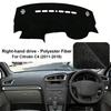 Interior Moulding for 2011–2018 Citroën C4 Dashboard Cover Pad Sunshade Protector Anti-UV Dash Mat Non-Slip