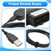 A03E-Newest VCDS 24.7 VAG Scanner Tool Cable OBD2 Diagnostic HEX V2 Wesheu VCDS VAG COM For  SKODA VW Car