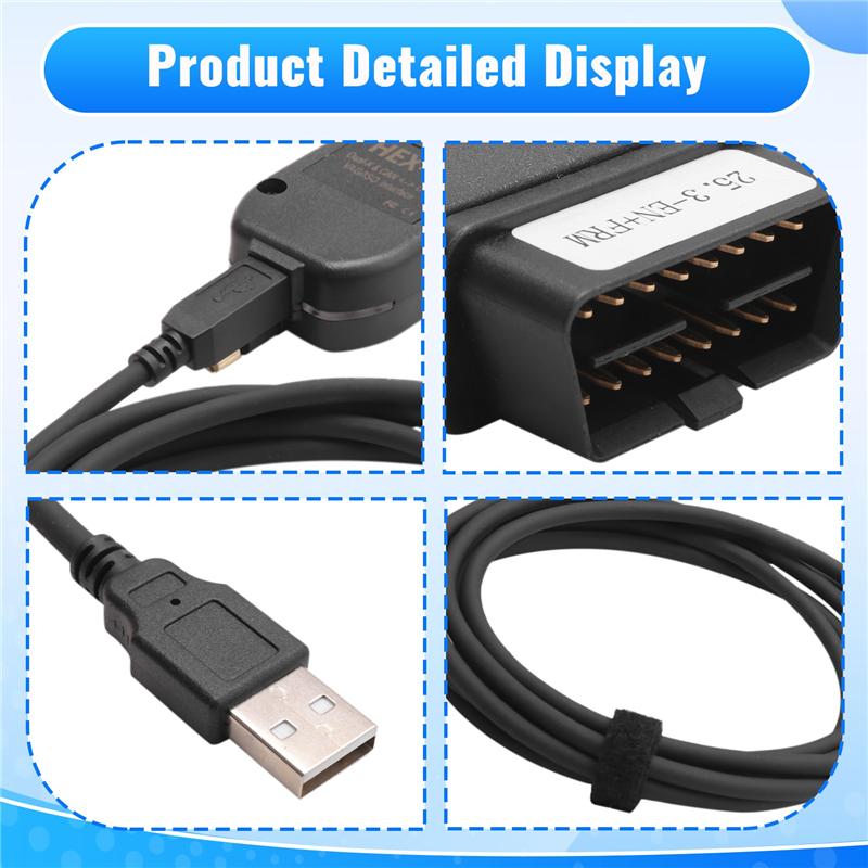 A03E-Newest VCDS 24.7 VAG Scanner Tool Cable OBD2 Diagnostic HEX V2 Wesheu VCDS VAG COM For  SKODA VW Car