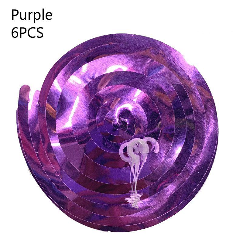 Hanging Multicolor 6pcs Spiral Swirls Birthday Wedding Party Ceiling Decoration