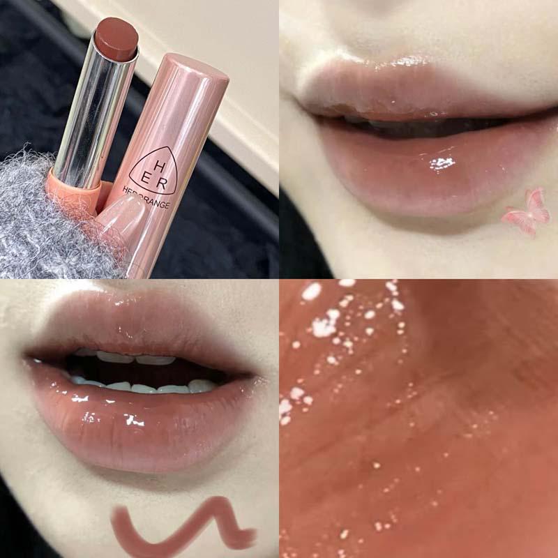 HERORANGE Light Rhyme Glossy Lipstick: Long-Lasting, Plumping Korean-Style Lip Glaze