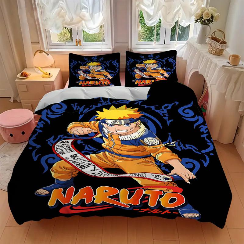 3pcs NARUTO Printed Bedding Set, Soft and Comfortable Quilt Cover for Bedroom, Guest Room .H067