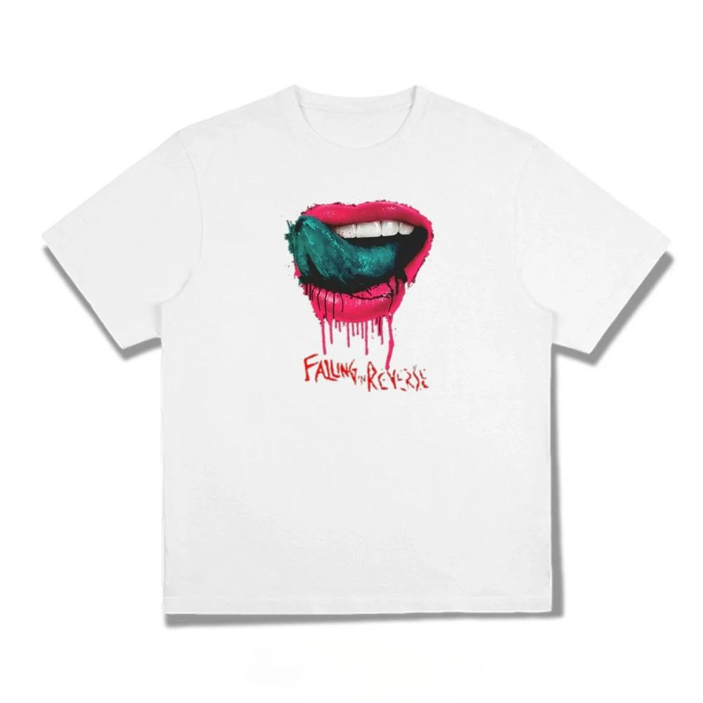 Футболка с принтом Reverse Band Direct Injection Falling Heavy Metal Rock, короткий рукав, вес