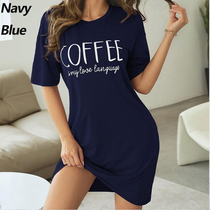 Summer Woman Cotton Nightgown Plus Size Women Nightdress Short Sleeve Polka Dot Print Nightgowns Sweet Casual Sleepwear Sleepdre