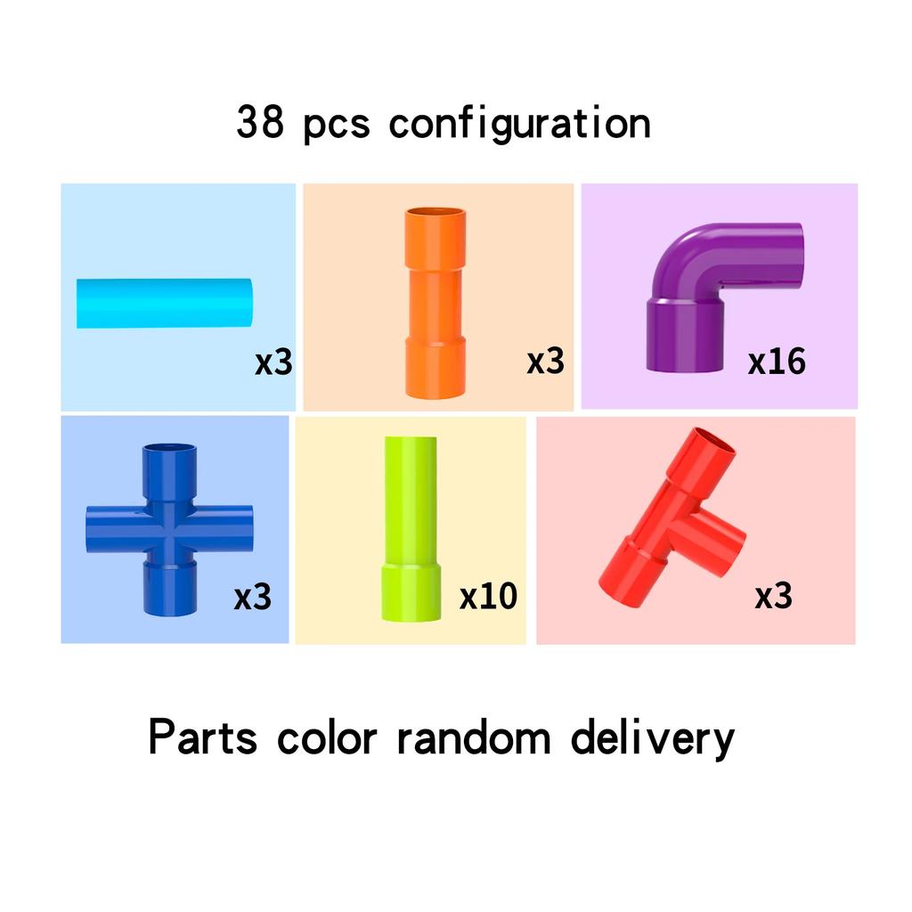 Pipe Building Toys, Early Learning Educational Tubular Pipes, Kids Building Blocks, Stem Toys For 3 Year Old + Boys And Girls