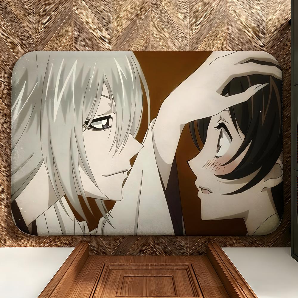 Anime K-Kamisama K-Kiss Floor Mat Soft Flannel Floor Mat Suitable for Entryways, Living Rooms, Bedrooms, and Bathrooms