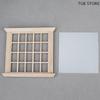 Square Window Frame 20 Pane Windows Model Dollhouse 1:12 Dolls House Mini Furniture Accessories