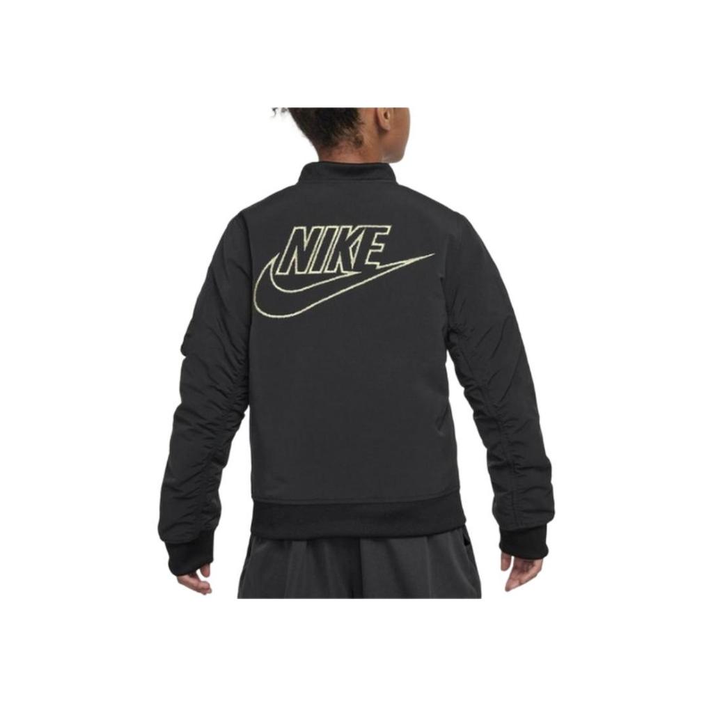 Nike Куртка университетская из хлопка, детские куртки, черная HQ4881-010