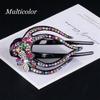 Crystal Hairpins Flexible Headwear Hollow Claws Heart  Flower Acrylic Rhinestone Hair Clip