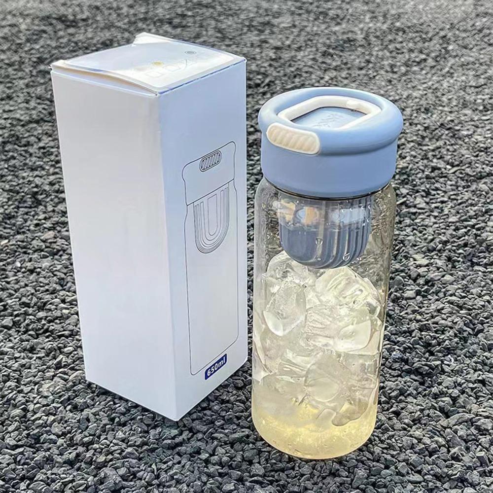 Clear Body Sport Water Bottle Built in Tea Strainer Tea Strainer Bottle Fruit Tea Cup Home Brewing