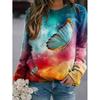 Winter 3D Cute Animal Butterflies Printing Sweatshirts Women Dragonflies Graphic Pullovers Vintage Autumn Clothing Funny Clothes