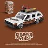 MOC Ретро Седаны Классический Универсал Автомобиль Строительные Блоки Speed Camper Автомобиль Витрина Гаражные Кирпичи Игрушки Дети Взрослые Подарки