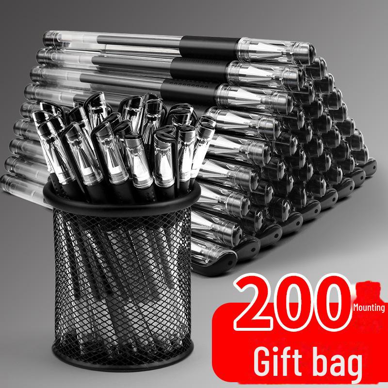 Гелевая ручка A007, большой емкости, пулевидный наконечник 0,5 мм, черная/синяя/красная, ручка для подписи на водной основе для студентов.