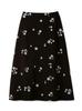 Юбка Sukajan с вышивкой цветов Furfur Черная Женская RWFS234003,