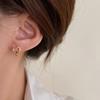 Heart Ear Cuff Stud Earrings: Women's Stylish Korean-Inspired Jewelry