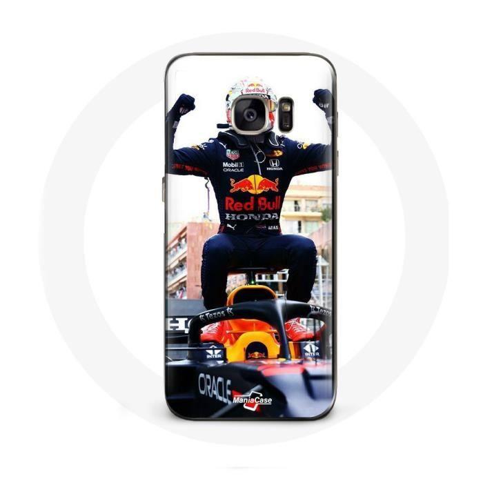Чехол для Samsung Galaxy S6 Формула 1 Макс Ферстаппен Автогонщик F1 черный красный и желтый