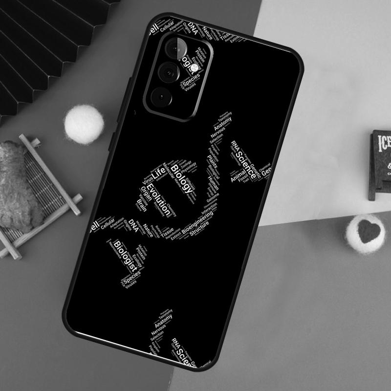 Ретро Иллюстрация ДНК Наука Чехол Для Samsung Galaxy A54 A34 A14 A55 A35 A33 A53 A13 A23 A17 A06 A16 A56 A36 A52 A32 A15