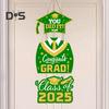 Выпускной 2025 года, подвесная табличка для входной двери Выпускной 2025 года Приветственная табличка для украшения крыльца выпускного