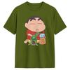 Oversized T Shirt Summer Crayon ShinChans Fashion T Shirts Pure Cotton Tee Shirt For Unisexs Awesome Plus Size 6xl Short Sleeve