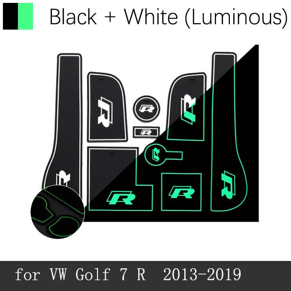 Противоскользящий коврик для ворот, накладки с пазами для VW Volkswagen Golf 7 Mk7 GTI R 2013 2014 2015 2016 2017 2018, коврик с отверстиями для автомобиля