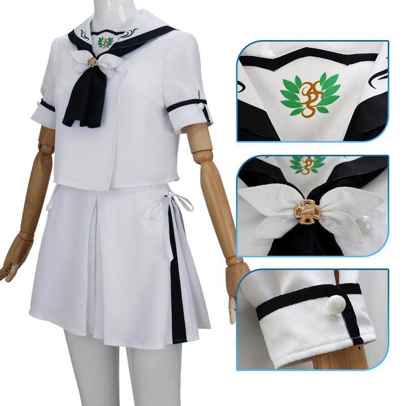 Аниме Летние Карманы Широха Нарусэ Косплей Костюм Белый Jk Костюм Юбка Чулки Хэллоуин Вечеринка Для Женщин Девушек Карнавальные Наряды