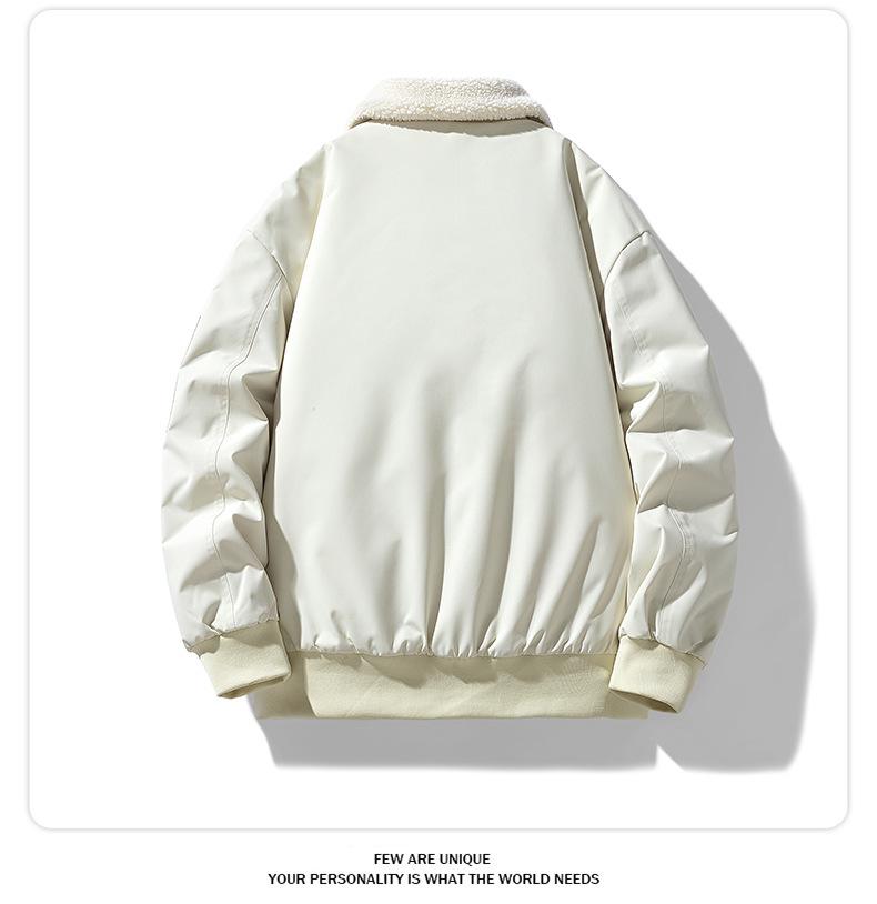 Men's Plus Size Lambskin & Cotton Winter Jacket (M-8XL) - Loose, Thick, Warm