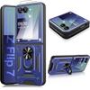 Protective Case - BOOLING - for Samsung Galaxy Z Flip 7 - Robust - Rotating Ring - 2 Tempered Glasses
