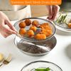 Stainless Steel Mesh Oil Filter Tray Vegetable Dessert Strainer Dishwasher Safe Double