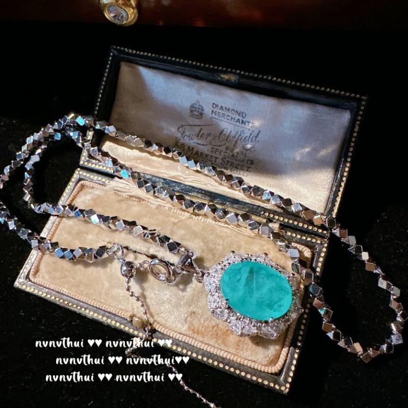 Vintage-Inspired Fog Blue Zircon Hoop Earrings With Floral Wreath Design 18K Gold Plated Geometric Statement Jewelry Women