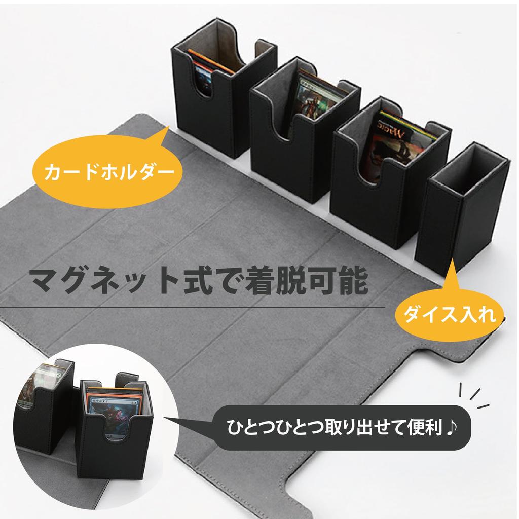 BGL Magnetic Vertical Trading Card Case with Removable Dice Holds 300 Cards Holder,