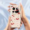 For Xiaomi 15 Ultra Case Big Bow Cherry Pattern Printing Straight Edge TPU Phone Back Cover